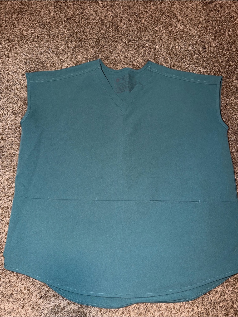 Figs limited edition boxy scrub top in teal xxs
